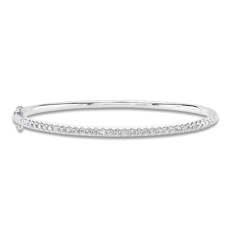 Main Image 1 of Shy Creation Diamond Bangle Bracelet 7/8 ct tw 14K White Gold J-SC22005521ZS