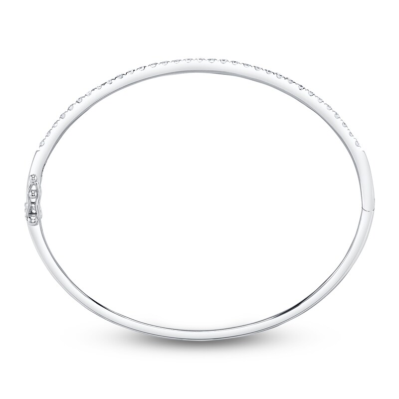 Main Image 3 of Shy Creation Diamond Bangle Bracelet 7/8 ct tw 14K White Gold J-SC22005521ZS