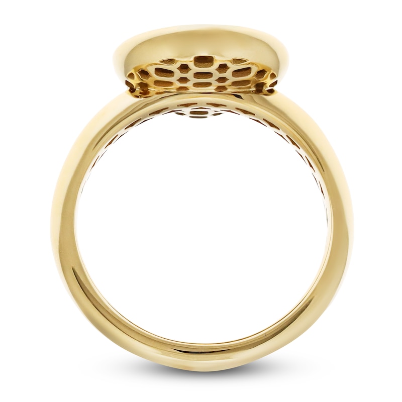 Main Image 4 of Crivelli Multi-Diamond Pear-Shaped Ring 3/4 ct tw 18K Yellow Gold