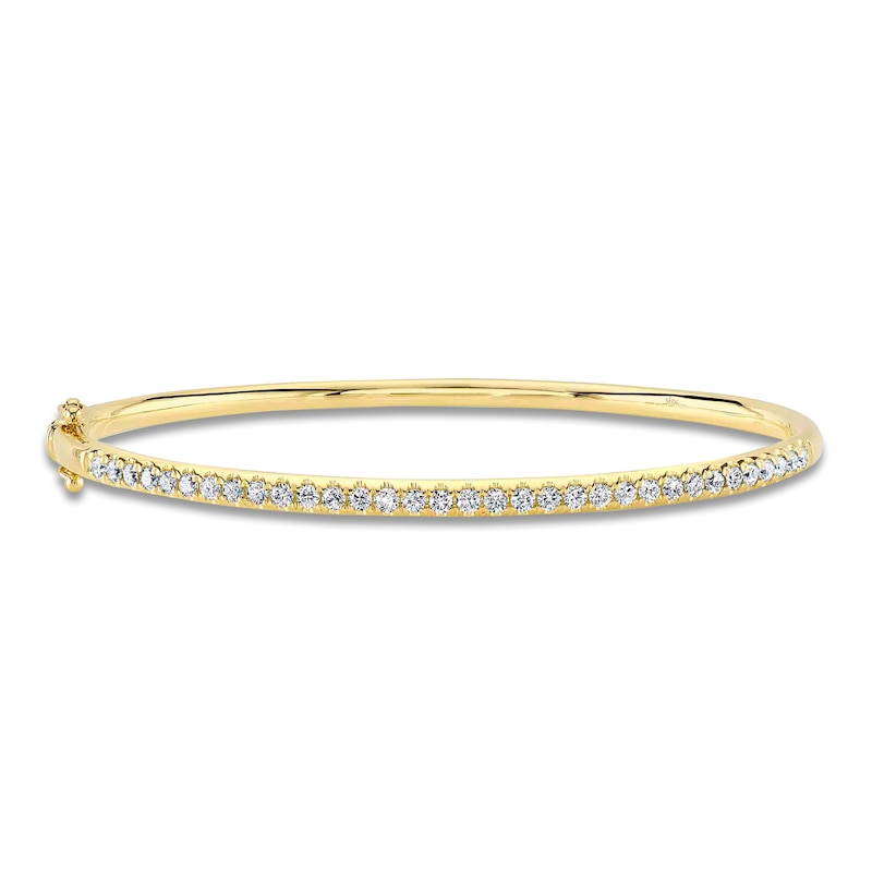 Main Image 1 of Shy Creation Diamond Bangle Bracelet 7/8 ct tw 14K Yellow Gold J-SC22005522ZS