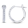 Thumbnail Image 2 of Shy Creation Diamond Hoop Earrings 1/4 ct tw 14K White Gold J-SC22005536