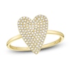 Thumbnail Image 1 of Shy Creation Diamond Heart Ring 1/4 ct tw 14K Yellow Gold SC55009105V2Z7