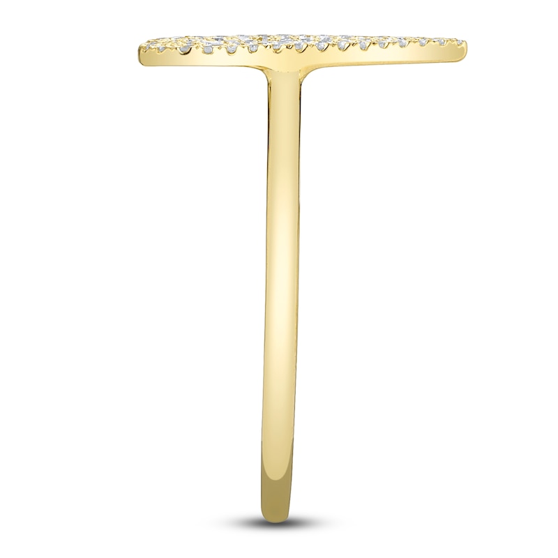 Main Image 2 of Shy Creation Diamond Heart Ring 1/4 ct tw 14K Yellow Gold SC55009105V2Z7