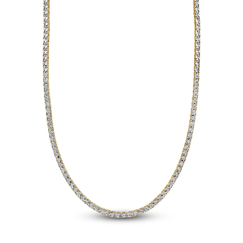 Main Image 2 of Shy Creation Diamond Necklace 7/8 ct tw 14K Yellow Gold 18" J-SC55009470