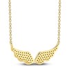Thumbnail Image 2 of Shy Creation Diamond Micro Pavé Wings Necklace 1/6 ct tw 14K Yellow Gold 18&quot; J-SC36213135V2