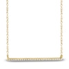 Thumbnail Image 4 of Shy Creation Diamond Horizontal Bar Necklace 1/20 ct tw 14K Yellow Gold 18" J-SC55001291