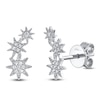 Thumbnail Image 2 of Shy Creation Diamond Graduated Star Trio Earrings 1/20 ct tw 14K White Gold J-SC55006157
