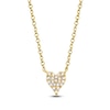 Thumbnail Image 1 of Shy Creation Diamond Heart Necklace 1/20 ct tw 14K Yellow Gold 18" J-SC55006733