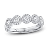 Thumbnail Image 1 of Shy Creation Diamond Five-Stone Halo Fashion Ring 5/8 ct tw 14K White Gold SC55002615Z7