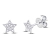 Thumbnail Image 2 of Shy Creation Diamond Star Stud Earrings 1/20 ct tw 14K White Gold J-SC55001302