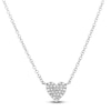 Thumbnail Image 1 of Shy Creation Diamond Heart Necklace 1/15 ct tw 14K White Gold 18" J-SC55002132
