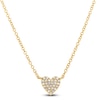 Thumbnail Image 1 of Shy Creation Diamond Heart Necklace 1/15 ct tw 14K Yellow Gold 18" J-SC55002133