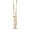 Thumbnail Image 2 of Shy Creation Diamond Circle Necklace 1/10 ct tw 14K Yellow Gold 18" J-SC55002399