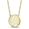 Thumbnail Image 3 of Shy Creation Diamond Circle Necklace 1/10 ct tw 14K Yellow Gold 18" J-SC55002399