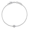 Thumbnail Image 1 of Shy Creation Diamond Circle Bracelet 1/20 ct tw 14K White Gold 7" J-SC55002641