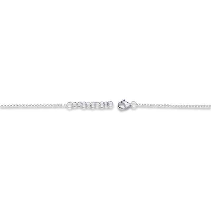 Main Image 3 of Shy Creation Diamond Circle Bracelet 1/20 ct tw 14K White Gold 7" J-SC55002641