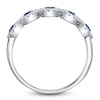 Thumbnail Image 4 of Shy Creation Natural Blue Sapphire & Diamond Halo Ring 1/5 ct tw 14K White Gold SC55002750Z7