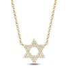 Thumbnail Image 1 of Shy Creation Diamond Star of David Necklace 1/10 ct tw 14K Yellow Gold 18" J-SC55005242
