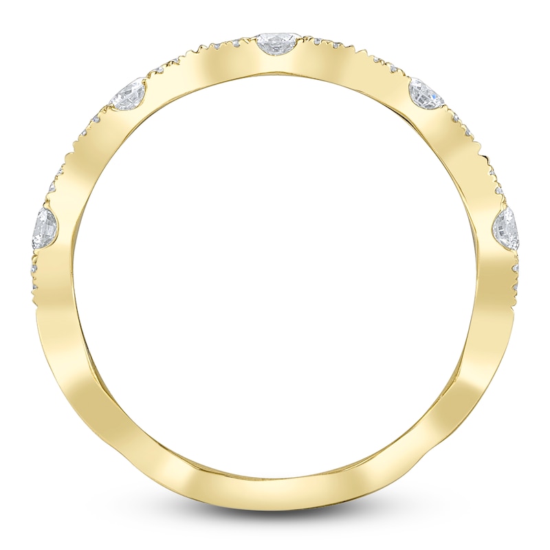Main Image 3 of Shy Creation Diamond Scalloped Ring 1/3 ct tw 14K Yellow Gold J-SC55005597Z7