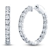 Thumbnail Image 1 of Shy Creation Diamond Inside-Out Hoop Earrings 1 ct tw 14K White Gold J-SC55006309