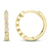 Thumbnail Image 1 of Shy Creation Diamond Bezel-Set Hoop Earrings 1/10 ct tw 14K Yellow Gold J-SC55006356