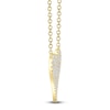 Thumbnail Image 3 of Shy Creation Diamond Heart Necklace 1/10 ct tw 14K Yellow Gold 18" J-SC55006926