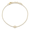 Thumbnail Image 1 of Shy Creation Diamond Accent Star Bracelet 14K Yellow Gold 7" J-SC55006679