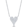 Thumbnail Image 1 of Shy Creation Diamond Heart Necklace 1/10 ct tw 14K White Gold 18" SC55006925