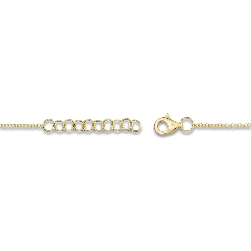 Main Image 3 of Shy Creation Diamond Heart Bracelet 1/20 ct tw 14K Yellow Gold 7" J-SC55007634