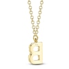 Thumbnail Image 3 of Shy Creation Diamond Initial B Necklace 1/20 ct tw 14K Yellow Gold 18" J-SC55007904-B
