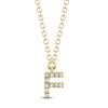 Thumbnail Image 1 of Shy Creation Diamond Accent Initial F Necklace 14K Yellow Gold 18" J-SC55007904-F