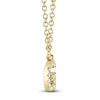 Thumbnail Image 2 of Shy Creation Diamond Initial G Necklace 1/20 ct tw 14K Yellow Gold 18" J-SC55007904-G