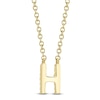 Thumbnail Image 3 of Shy Creation Diamond Initial H Necklace 1/20 ct tw 14K Yellow Gold 18" J-SC55007904-H