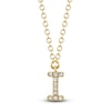 Thumbnail Image 1 of Shy Creation Diamond Accent Initial I Necklace 14K Yellow Gold 18" J-SC55007904-I