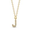 Thumbnail Image 1 of Shy Creation Diamond Accent Initial J Necklace 14K Yellow Gold 18" J-SC55007904-J