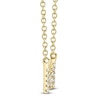 Thumbnail Image 2 of Shy Creation Diamond Initial M Necklace 1/20 ct tw 14K Yellow Gold 18" J-SC55007904-M