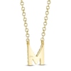 Thumbnail Image 3 of Shy Creation Diamond Initial M Necklace 1/20 ct tw 14K Yellow Gold 18" J-SC55007904-M
