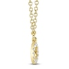 Thumbnail Image 2 of Shy Creation Diamond Initial O Necklace 1/20 ct tw 14K Yellow Gold 18" J-SC55007904-O