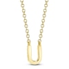 Thumbnail Image 3 of Shy Creation Diamond Accent Initial U Necklace 14K Yellow Gold 18" J-SC55007904-U