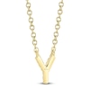 Thumbnail Image 2 of Shy Creation Diamond Accent Initial Y Necklace 14K Yellow Gold 18" J-SC55007904-Y