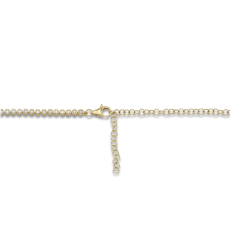 Main Image 3 of Shy Creation Diamond Bezel-Set Choker Necklace 2-3/4 ct tw 14K Yellow Gold 18" J-SC55024503