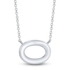 Thumbnail Image 3 of Shy Creation Diamond Sideways Oval Necklace 1/5 ct tw 14K White Gold 18" J-SC55024586