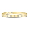 Thumbnail Image 1 of Shy Creation Baguette-Cut Diamond Station Bangle Bracelet 3/8 ct tw 14K Yellow Gold J-SC55024593ZS