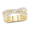 Thumbnail Image 1 of Shy Creation Diamond Three-Row Crossover Ring 3/4 ct tw 14K Yellow Gold SC55024862Z7