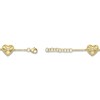 Thumbnail Image 3 of Shy Creation Diamond Beaded Heart Bracelet 1/10 ct tw 14K Yellow Gold 7" J-SC55025484