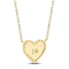 Thumbnail Image 3 of Shy Creation Diamond Accent Beaded Heart Necklace 14K Yellow Gold 18" J-SC55026096