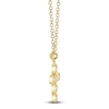 Thumbnail Image 2 of Shy Creation Diamond Bezel-Set Cross Necklace 1/15 ct tw 14K Yellow Gold 18" J-SC55021367V2