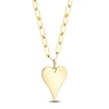 Thumbnail Image 2 of Shy Creation Diamond Heart Paperclip Chain Necklace 1/5 ct tw 14K Yellow Gold 18" J-SC55022785V2