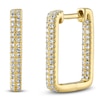 Thumbnail Image 2 of Shy Creation Diamond Diamond Angled Inside-Out Hoop Earrings 1/4 ct tw 14K Yellow Gold J-SC55024155H0.60