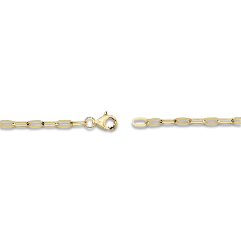 Main Image 3 of Shy Creation Diamond "Love" Paperclip Bracelet 1/10 ct tw 14K Yellow Gold 7" J-SC55022758